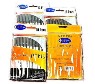 ASSORTED BALL POINT PENS 2BLUE & 2BLACK 4PK