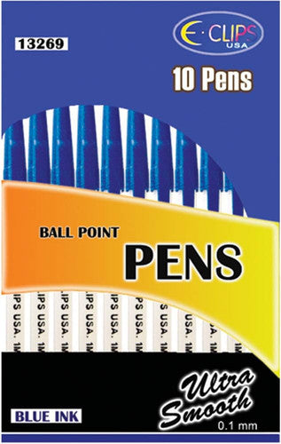 ASSORTED BALL POINT PENS 2BLUE & 2BLACK 4PK